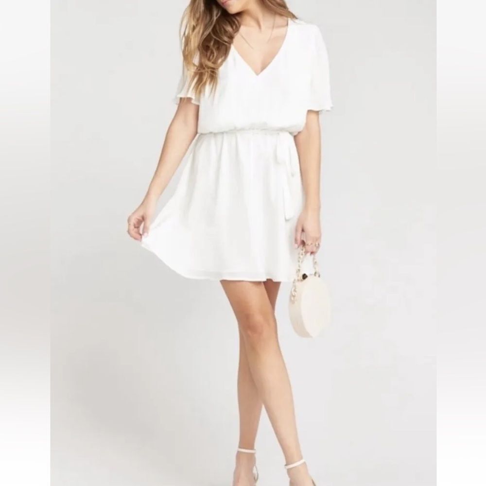 Show Me Your MuMu White Anastasia Dress Size XS